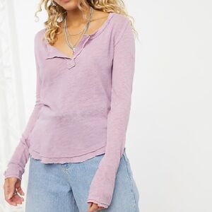 Free People We the Free Hazy Day Henley Top